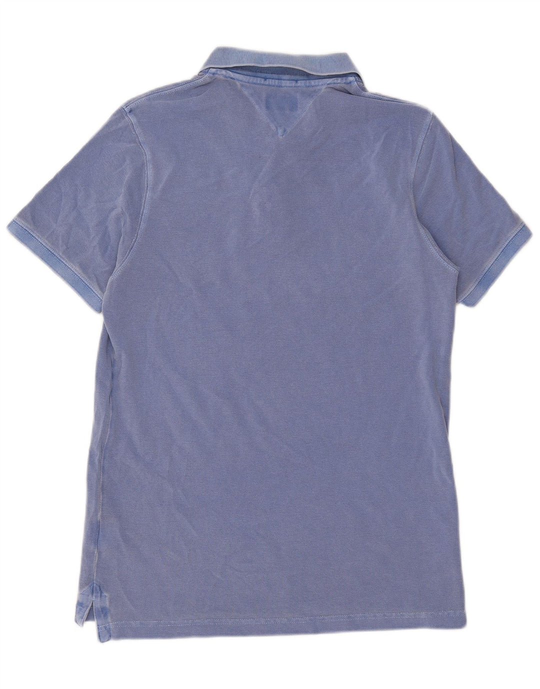 Tommy Hilfiger Herren-Poloshirt aus mittelblauer Baumwolle