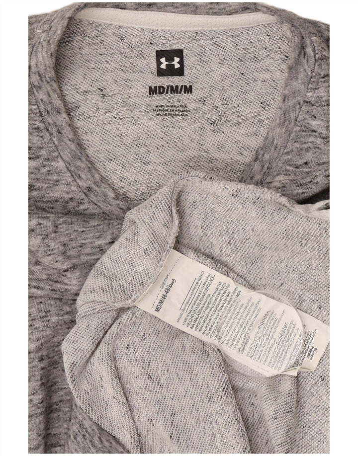 Under Armour Herren-Sweatshirt mit Grafik, mittelgrau gefleckte Baumwolle