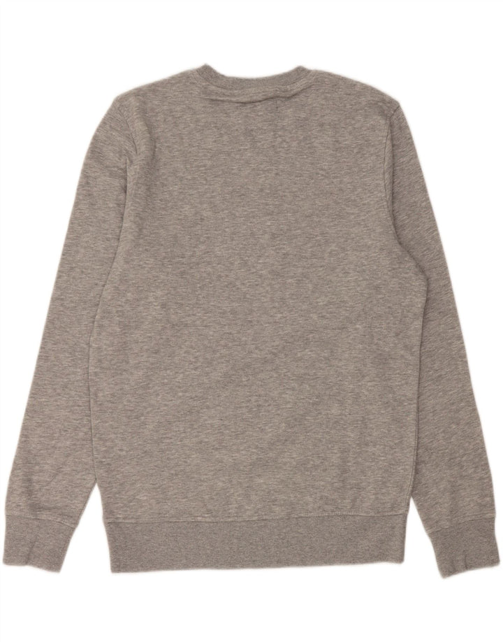 JACK & JONES Herren-Sweatshirt mit Grafik, mittelgrau gesprenkelte Baumwolle