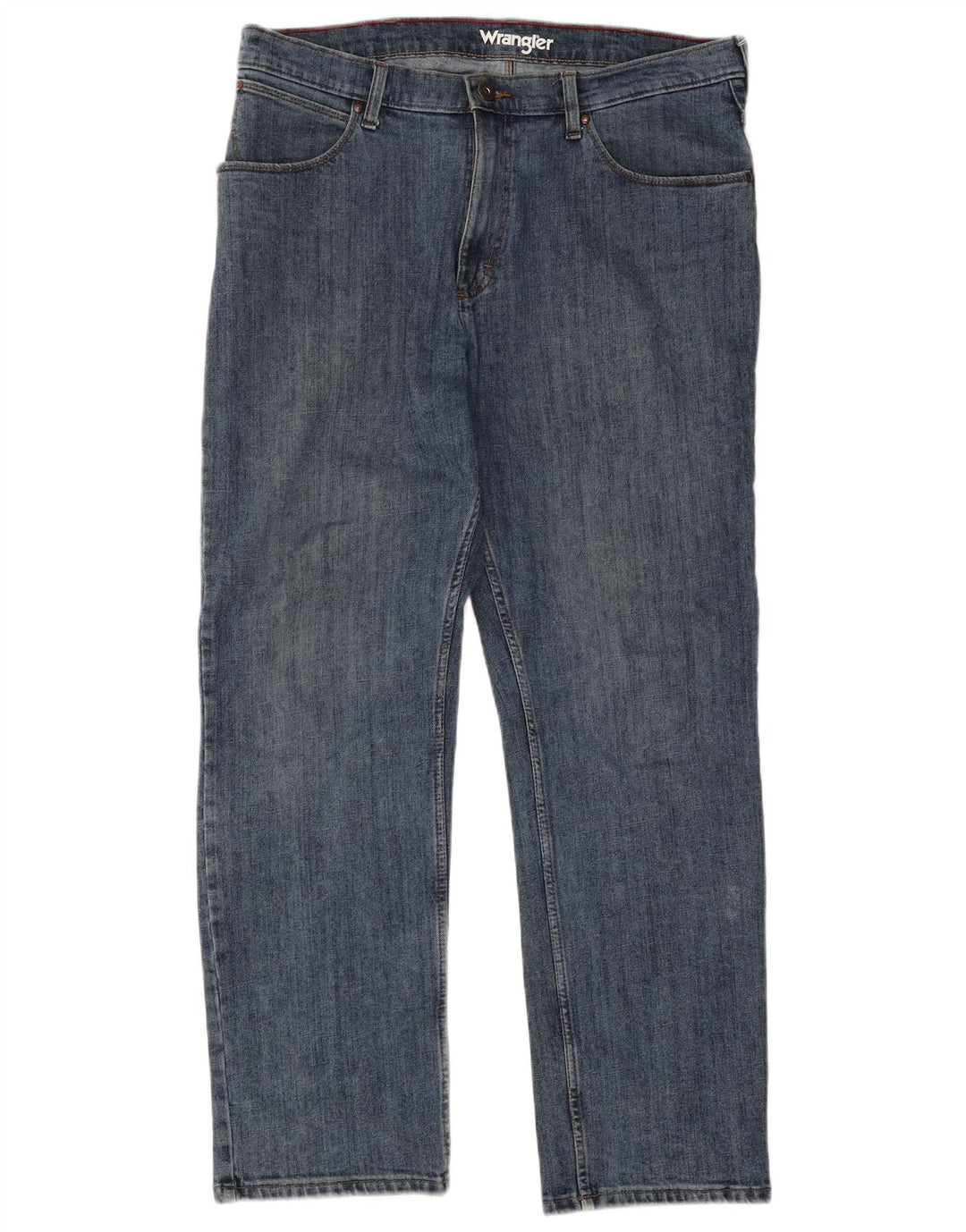 Wrangler Herren Straight Jeans W36 L30 Blaue Baumwolle