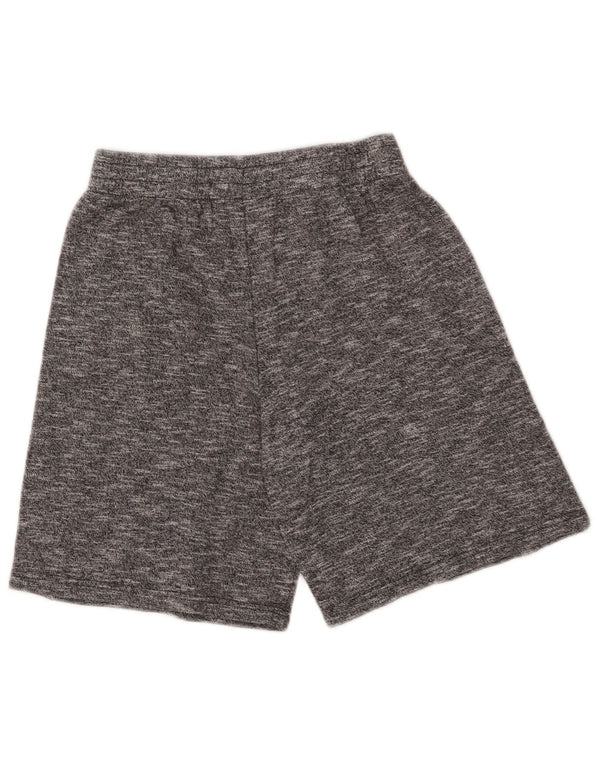 Adidas Damen Sportshorts UK 14/16 Große grau melierte Baumwolle