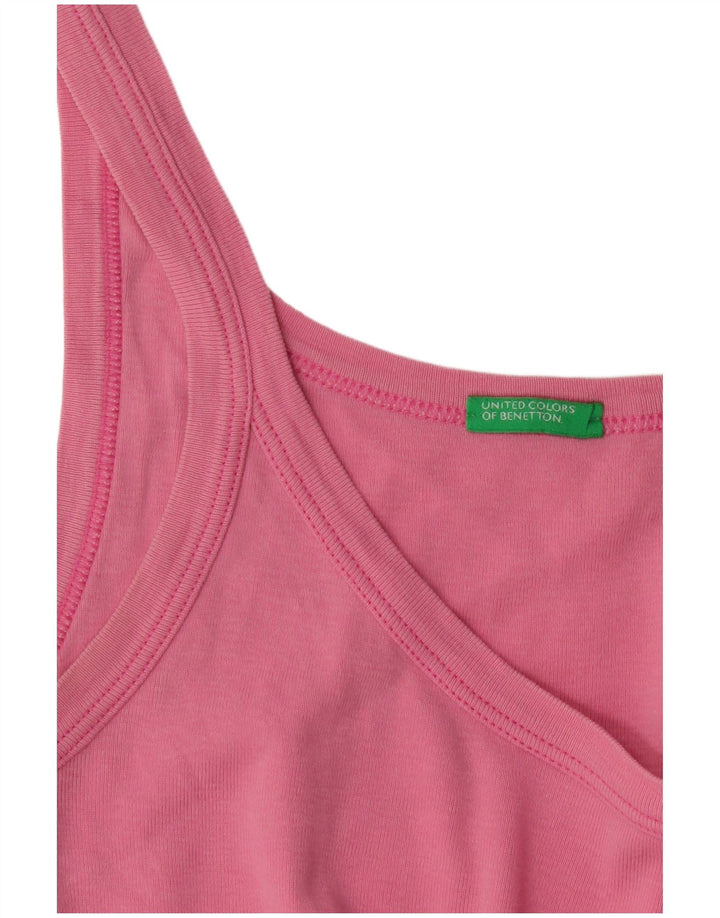 Benetton Damen Weste Top UK 6 XS Rosa