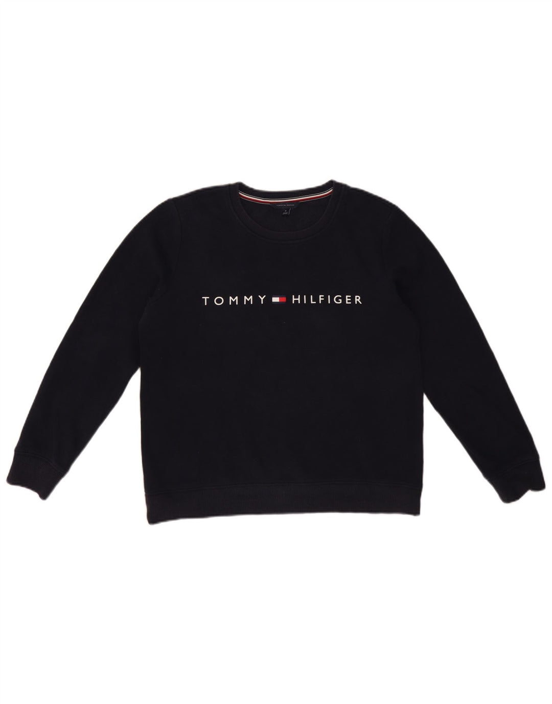 Tommy Hilfiger Damen-Sweatshirt mit Grafik, Gr. 14, mittleres Marineblau