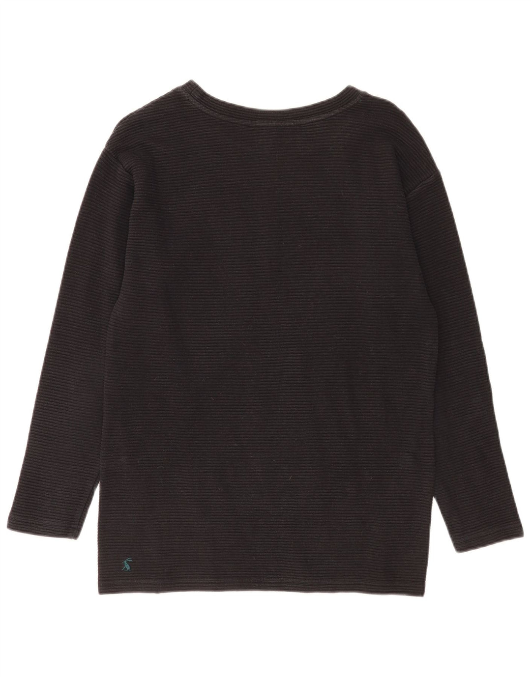 Joules Damen Top Langarm UK 10 Small Schwarz Baumwolle