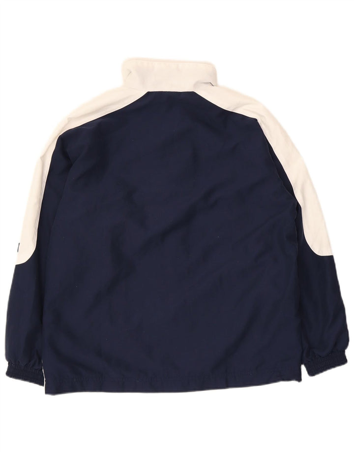 Ellesse Anorak-Jacke für Jungen, 10–11 Jahre, mittleres Marineblau, Farbblock