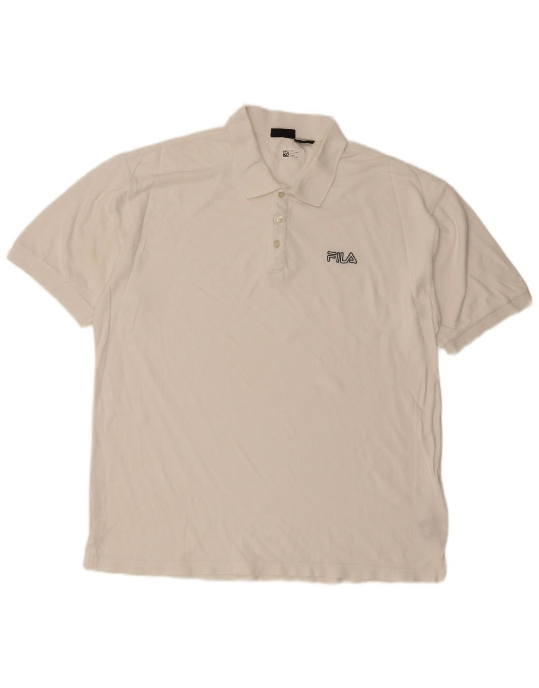 FILA Mens Polo Shirt 2XL White