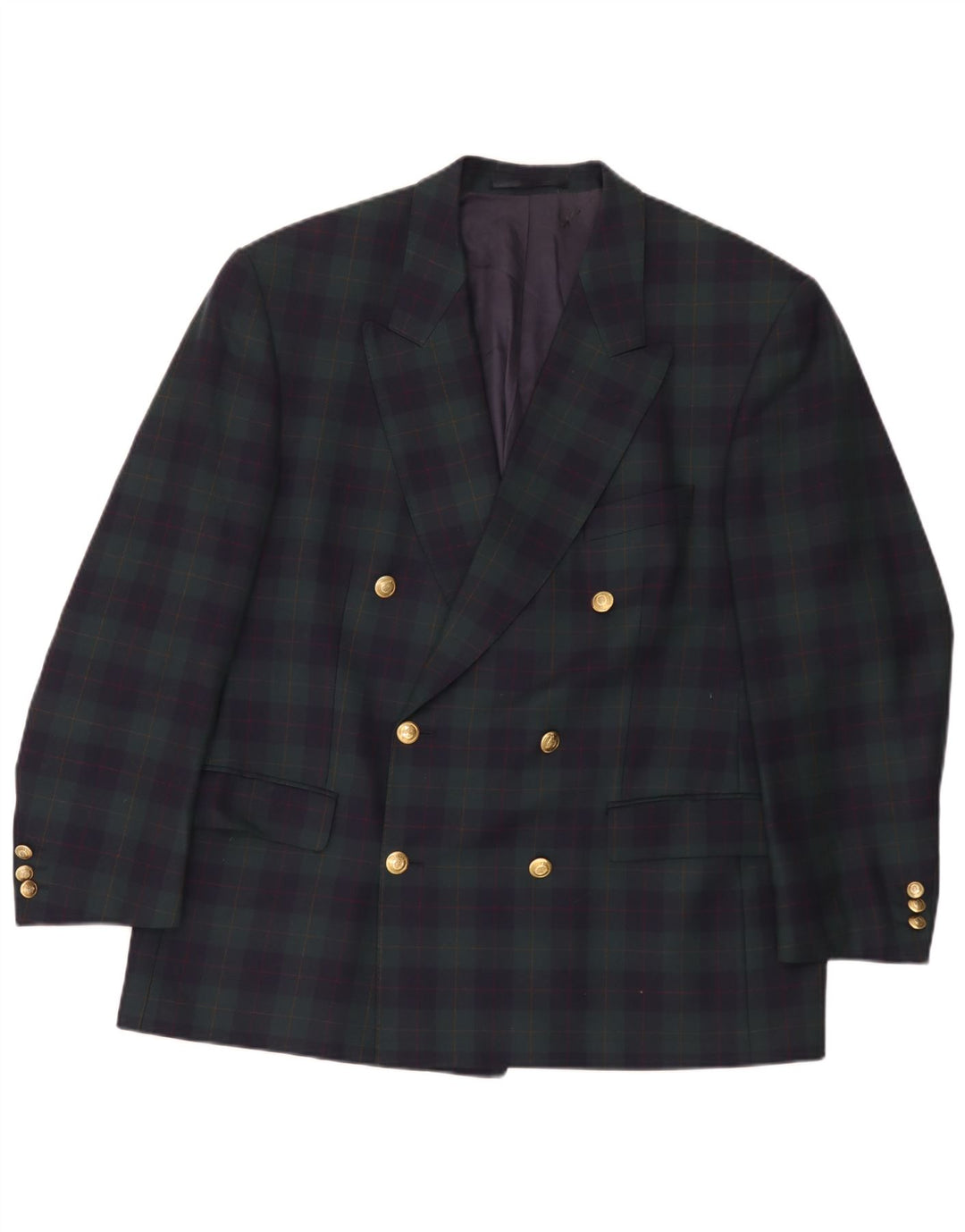 Baumler Herren-Blazer, zweireihig, Gr. 40, groß, grün kariert