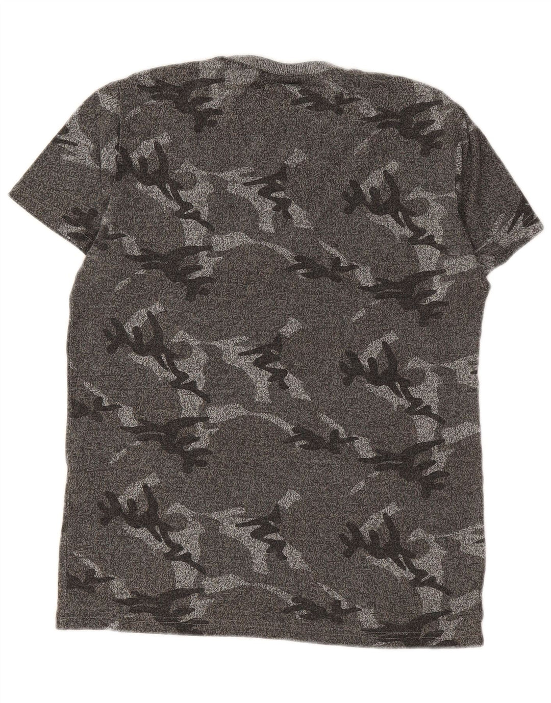 SUPERDRY Herren-T-Shirt mit Grafik, Größe S, Grau, Camouflage-Baumwolle