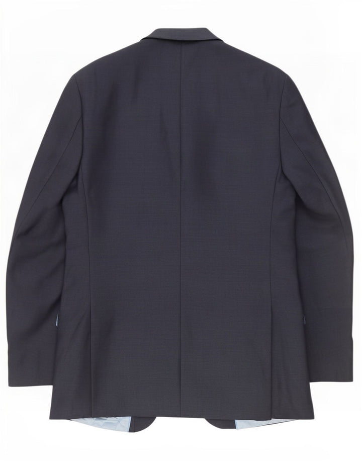 Marks & Spencer Herren-Blazer mit 2 Knöpfen, UK 40, mittelmarineblaue Wolle