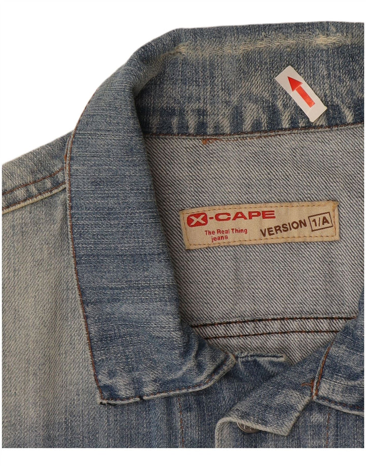 X-Cape Damen Jeansjacke UK 18 XL Blaue Baumwolle