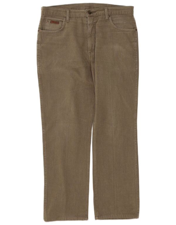 Wrangler Herren Texas Straight Freizeithose W34 L30 Khaki Baumwolle