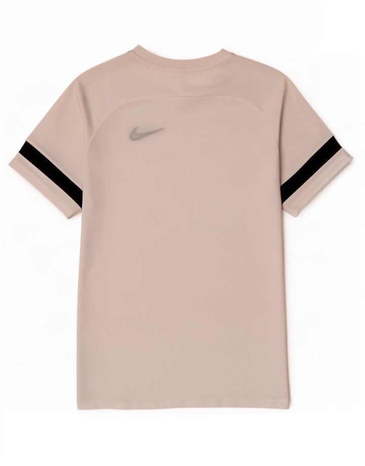 Nike Herren Dri Fit T-Shirt-Oberteil, groß, weißes Farbblock-Polyester