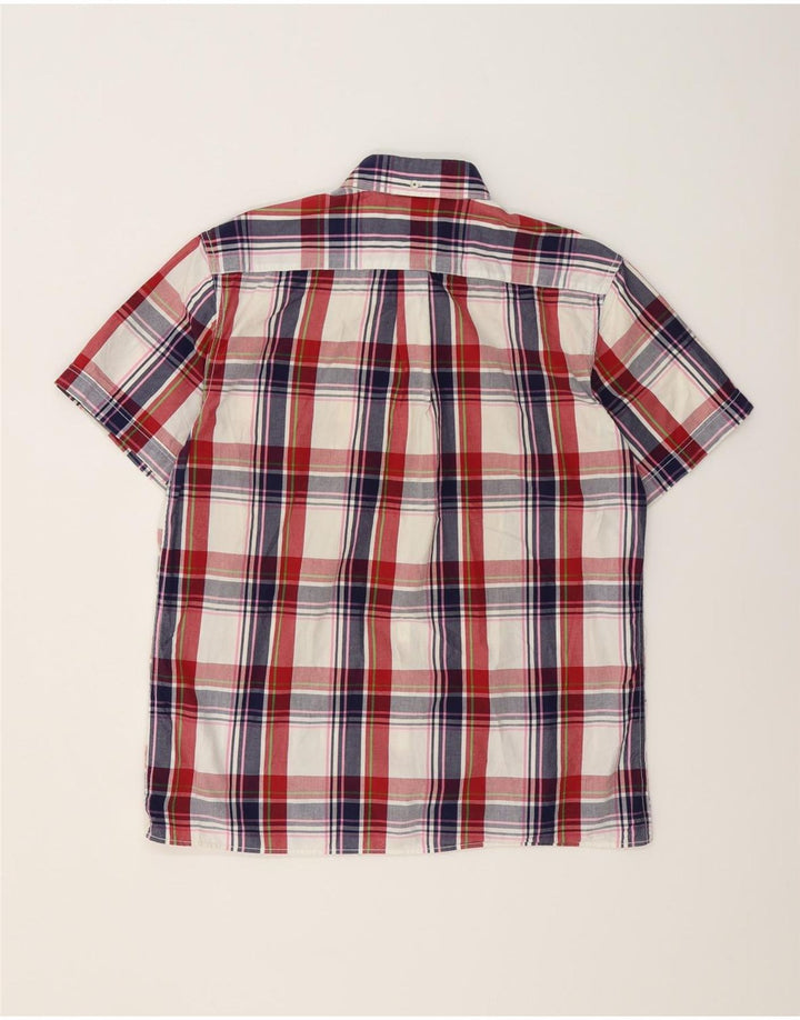 BEN SHERMAN Herren-Kurzarmhemd, groß, mehrfarbig, kariert, Baumwolle