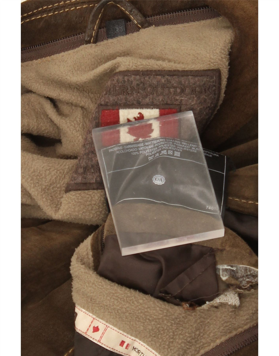 C&A Herren Wildlederjacke UK 36 Small Braunes Leder