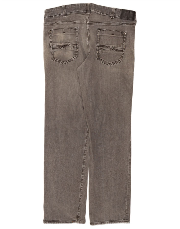 Lee Herren Modern Series Straight Jeans W36 L32 Graue Baumwolle