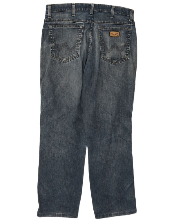 Wrangler Herren Texas Stretch Straight Jeans W33 L30 Blaue Baumwolle