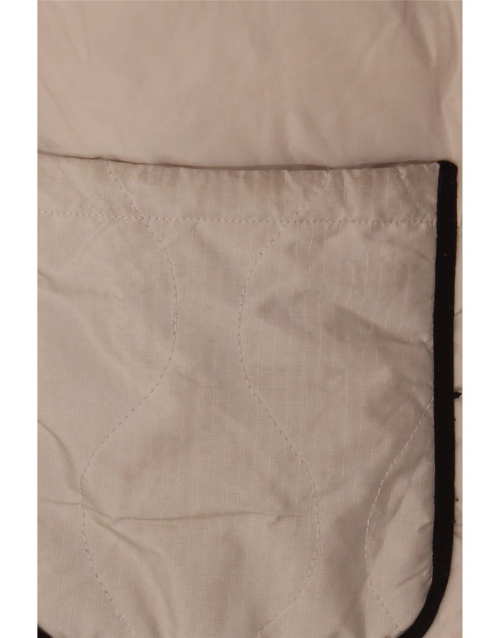 Ted Baker Wattierter Mantel mit grafischer Kapuze für Mädchen, 9–10 Jahre, Beige, Polyester