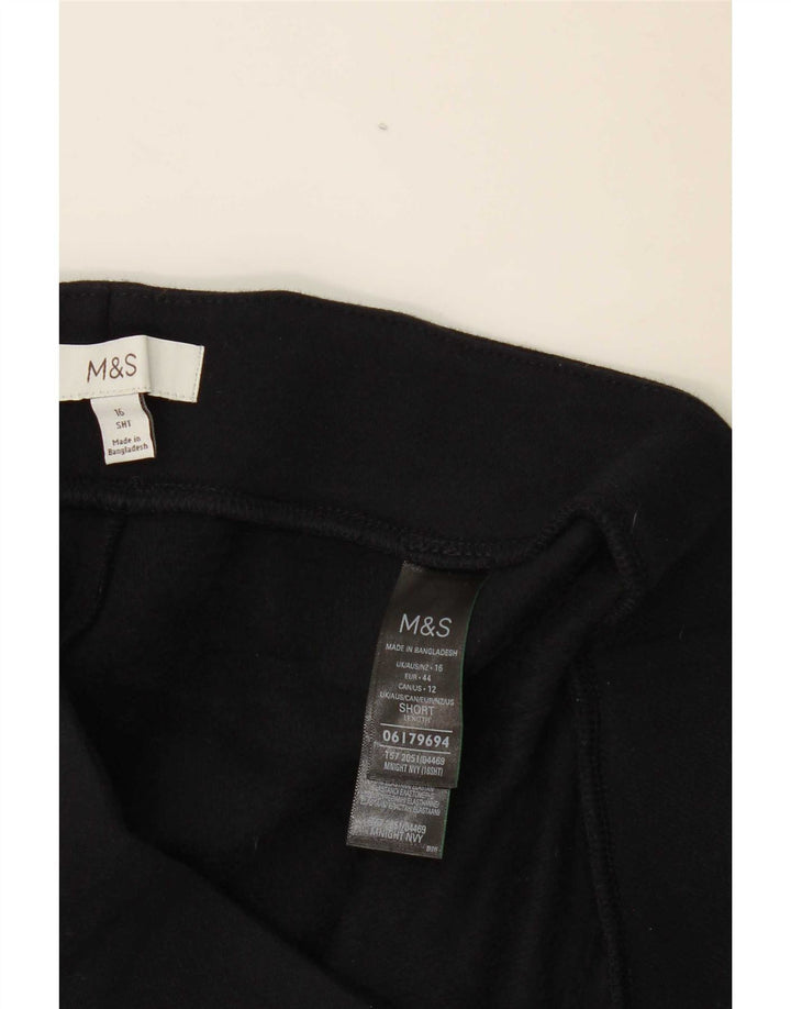 Marks & Spencer Damen Leggings UK 16 Large Marineblau Polyester