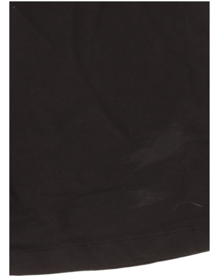 Nike Herren Dri Fit T-Shirt-Oberteil aus mittelschwarzer Baumwolle