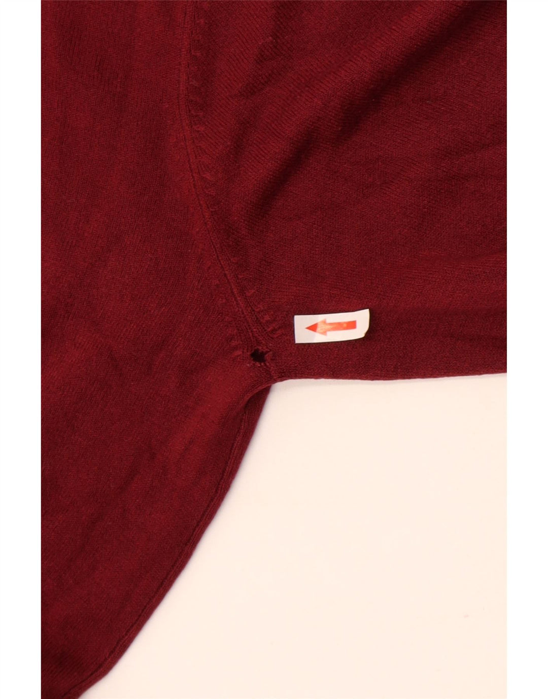 Marks & Spencer Herren-Pullover mit V-Ausschnitt, großes rotes Acryl