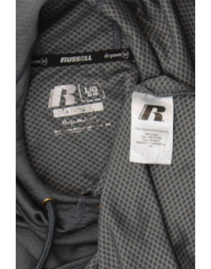 Russell Athletic Herren Dri-Power Kapuzenpullover, groß, grau, Polyester