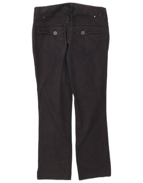 Massimo Dutti Damen Gerade Freizeithose EU 38 Small W28 L27 Schwarz