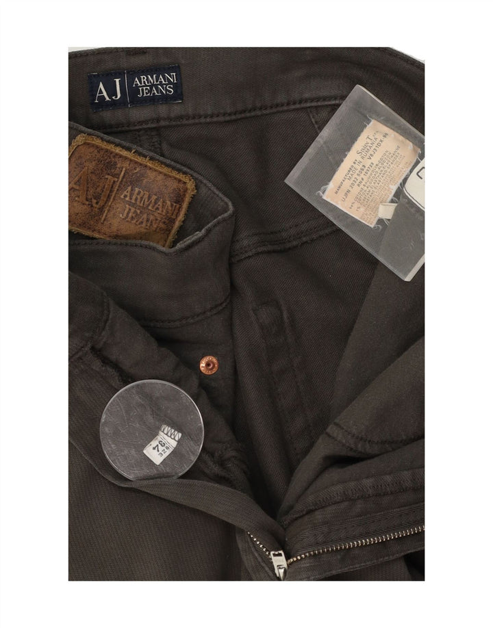 ARMANI Womens Straight Jeans W34 L32 Green Cotton Vintage Armani and Second-Hand Armani from Messina Hembry 
