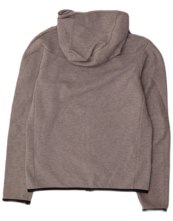 Nike Mens Zip Hoodie Sweater Small Grey Cotton