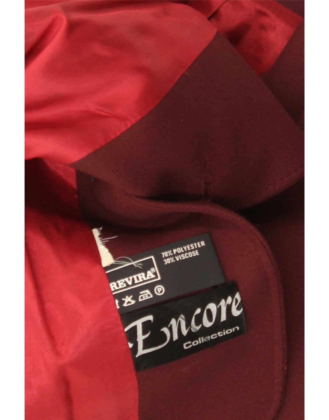 El Encore Damen-Blazerjacke mit 3 Knöpfen, UK 14, mittleres Burgunderrot, Polyester
