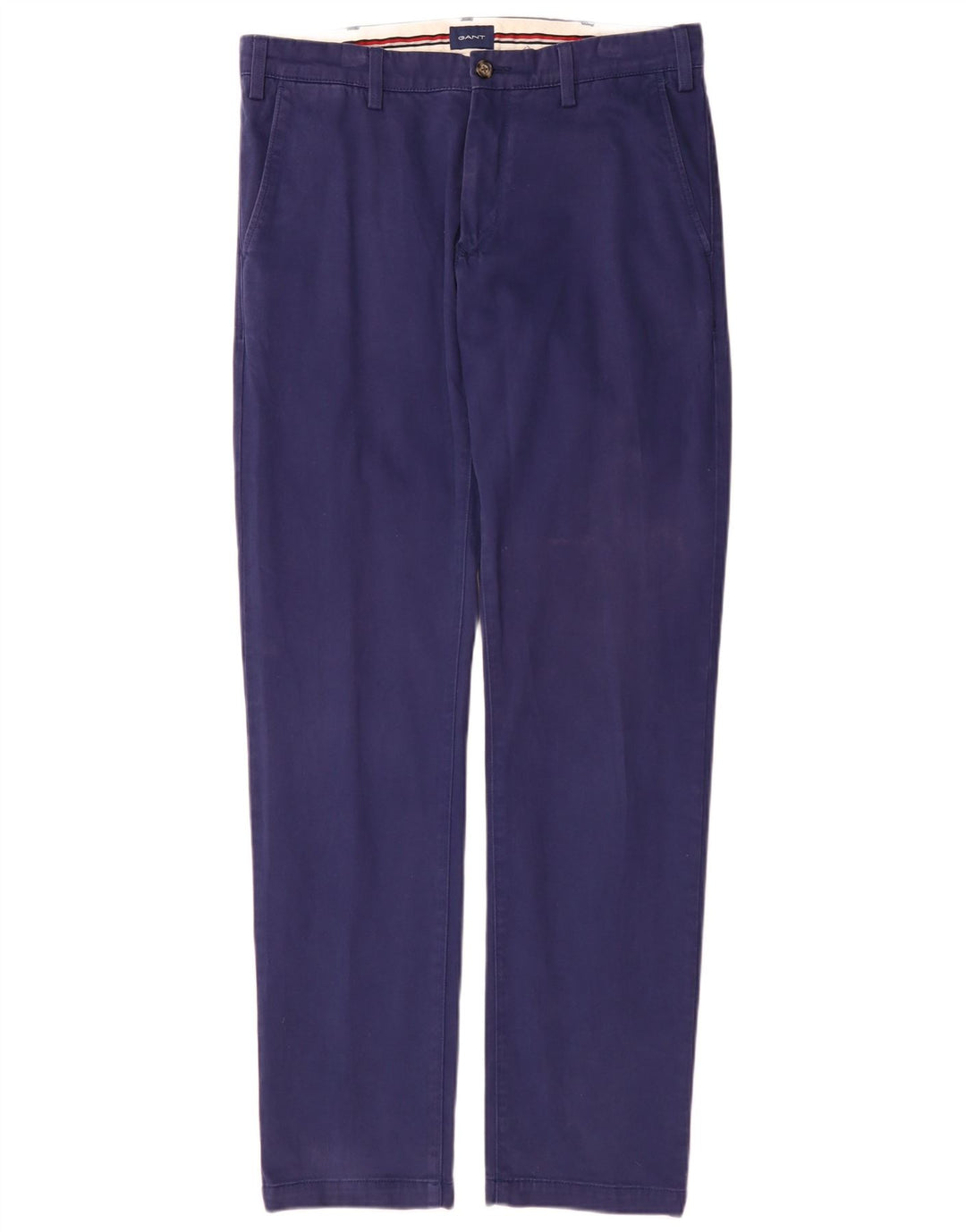 Gant Herren Regular Chinohose W32 L34 Blaue Baumwolle