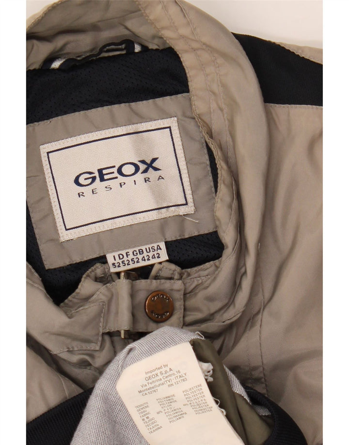 GEOX Mens Bomber Jacket UK 42 XL Grey Colourblock Polyamide