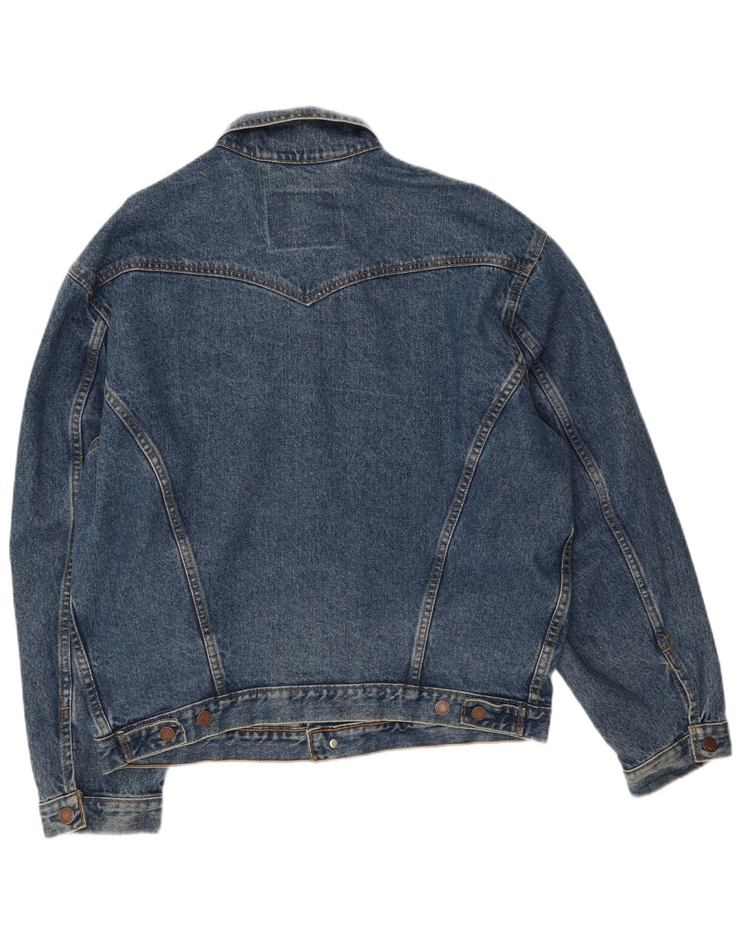 Levi's Herren Jeansjacke UK 38 Mittelblaue Baumwolle