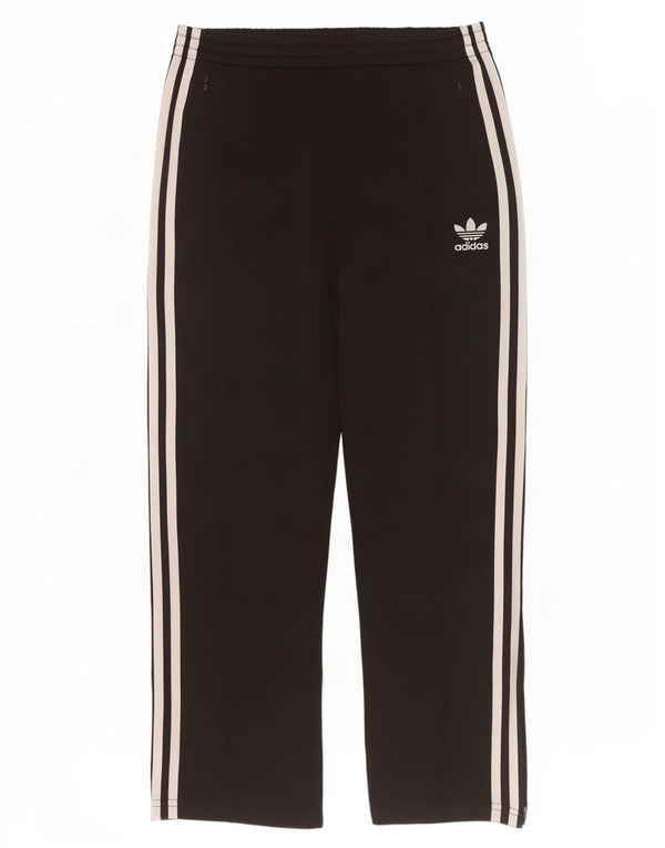 Adidas Damen Trainingshose UK 10 Small Schwarz Polyester