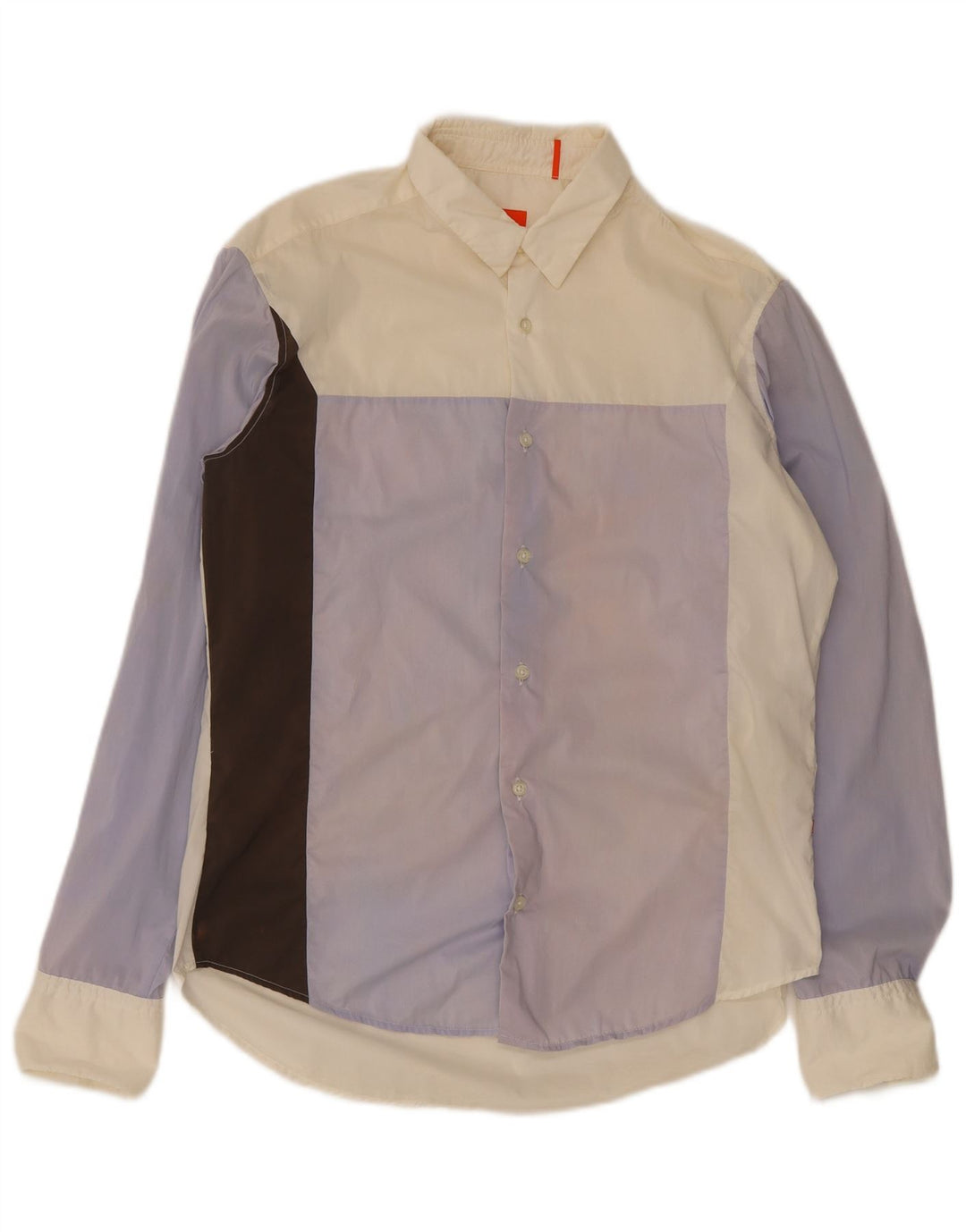 Hugo Boss Herren-Hemd, mittelgroß, mehrfarbig, Colourblock-Baumwolle
