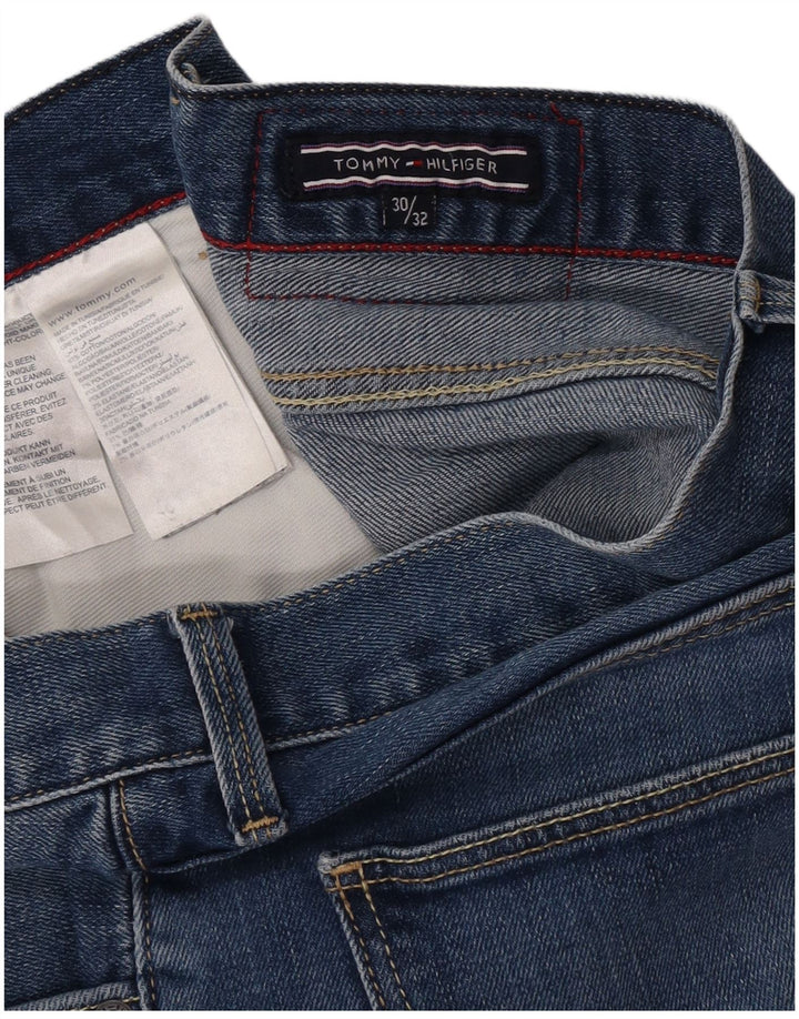 Tommy Hilfiger Damen-Cropped-Jeans, W30, L26, Blau, Baumwolle