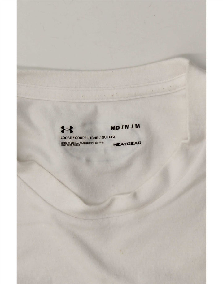 Under Armour Herren Heat Gear Graphic T-Shirt Top Mittelweiß