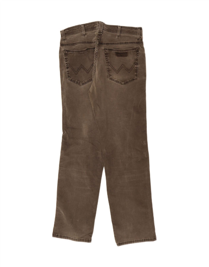WRANGLER Mens Straight Jeans W40 L29 Khaki Vintage Wrangler and Second-Hand Wrangler from Messina Hembry 