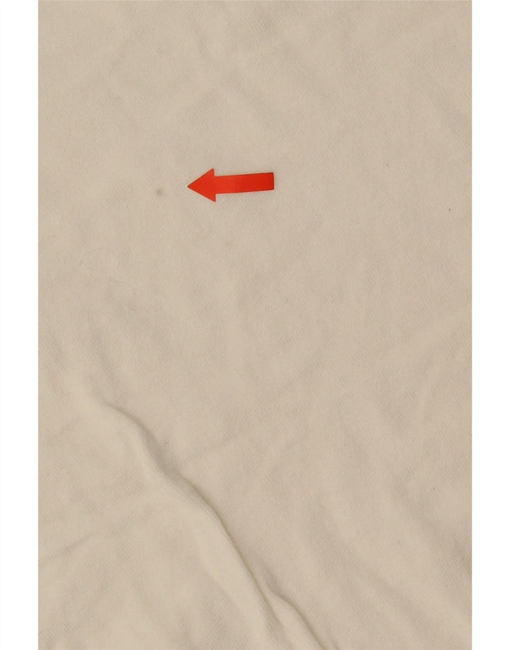 Zara Herren-Pullover mit Rundhalsausschnitt, Größe S, Weiß