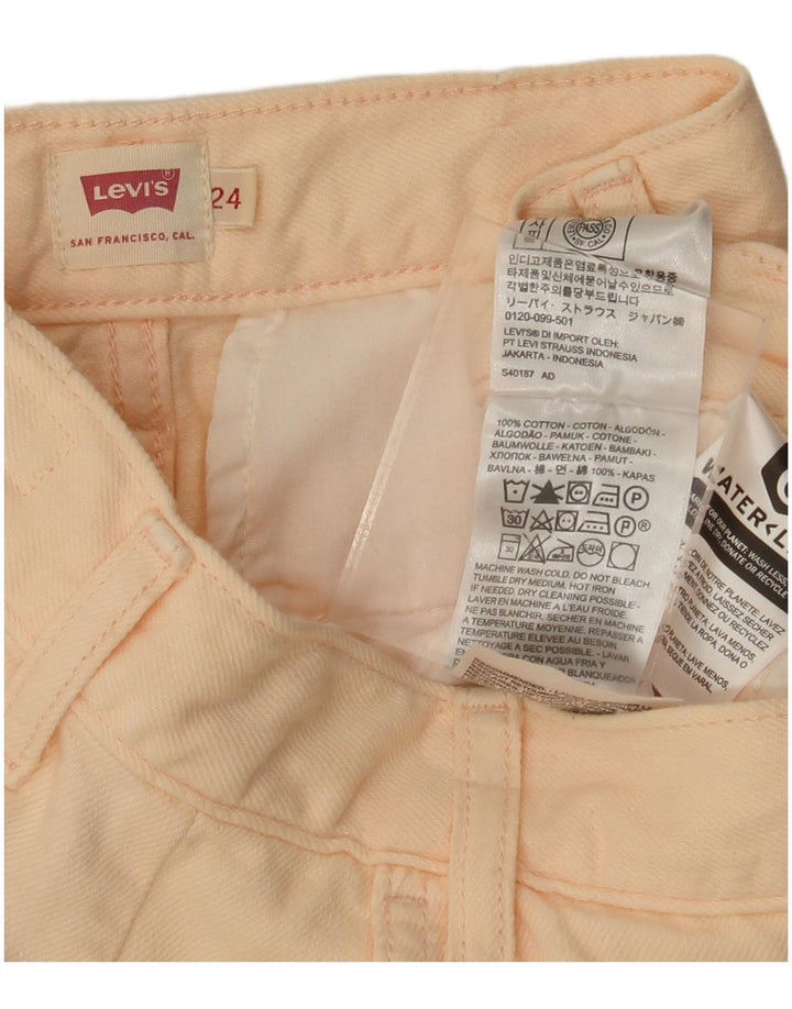 LEVI'S Damen-Cargohose mit hoher Taille, schmal zulaufend, W24 L28, rosa Baumwolle