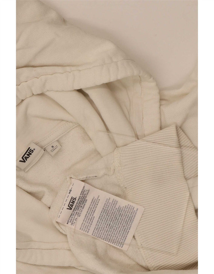 Vans Herren-Kapuzenpullover mit Grafik, Größe S, weiße Baumwolle
