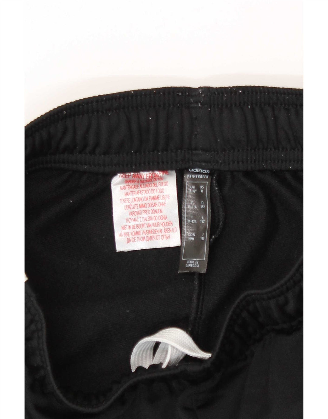 Adidas Jungen-Trainingshose, Jogginghose, 11–12 Jahre, schwarzes Polyester