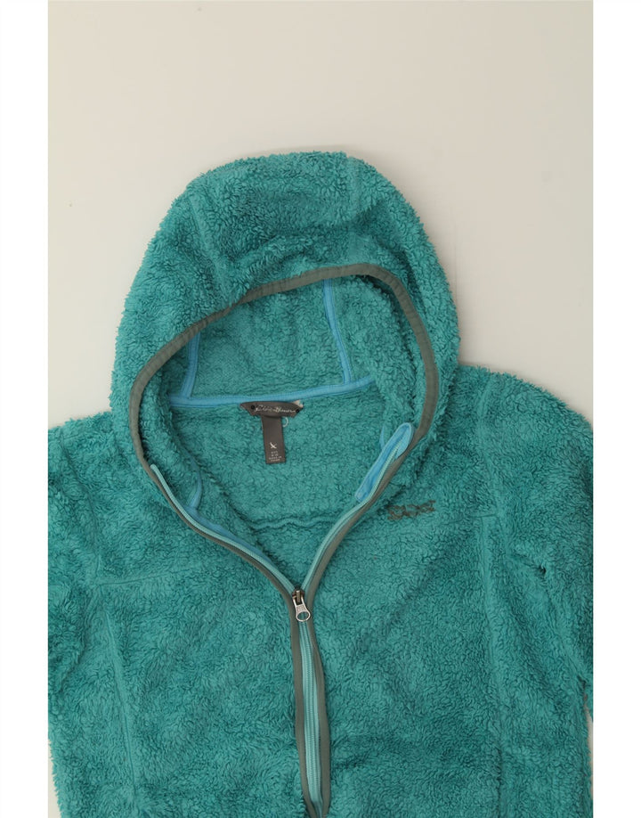 EDDIE BAUER Girls Hooded Fleece Jacket 8-9 Years  Blue Vintage Eddie Bauer and Second-Hand Eddie Bauer from Messina Hembry 