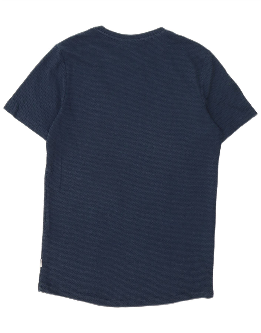 Jack & Jones Herren-T-Shirt-Oberteil aus Baumwolle in mittlerer Marineblau-Optik
