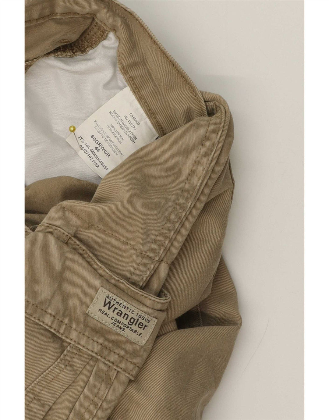 Wrangler Herren Cargoshorts W46 3XL Khaki Baumwolle