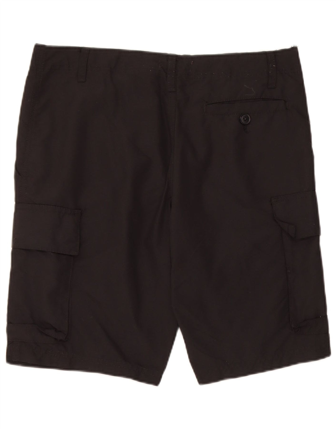 French Connection Herren-Cargoshorts, Größe S, W32, schwarzes Nylon