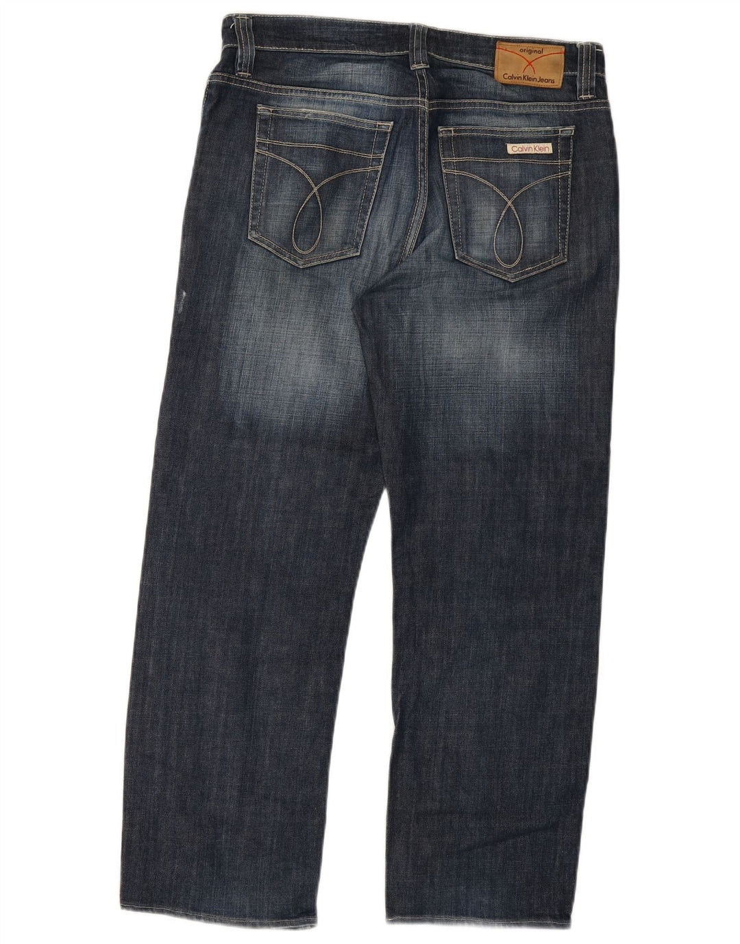 Calvin Klein Herren Straight Jeans W34 L28 Blau