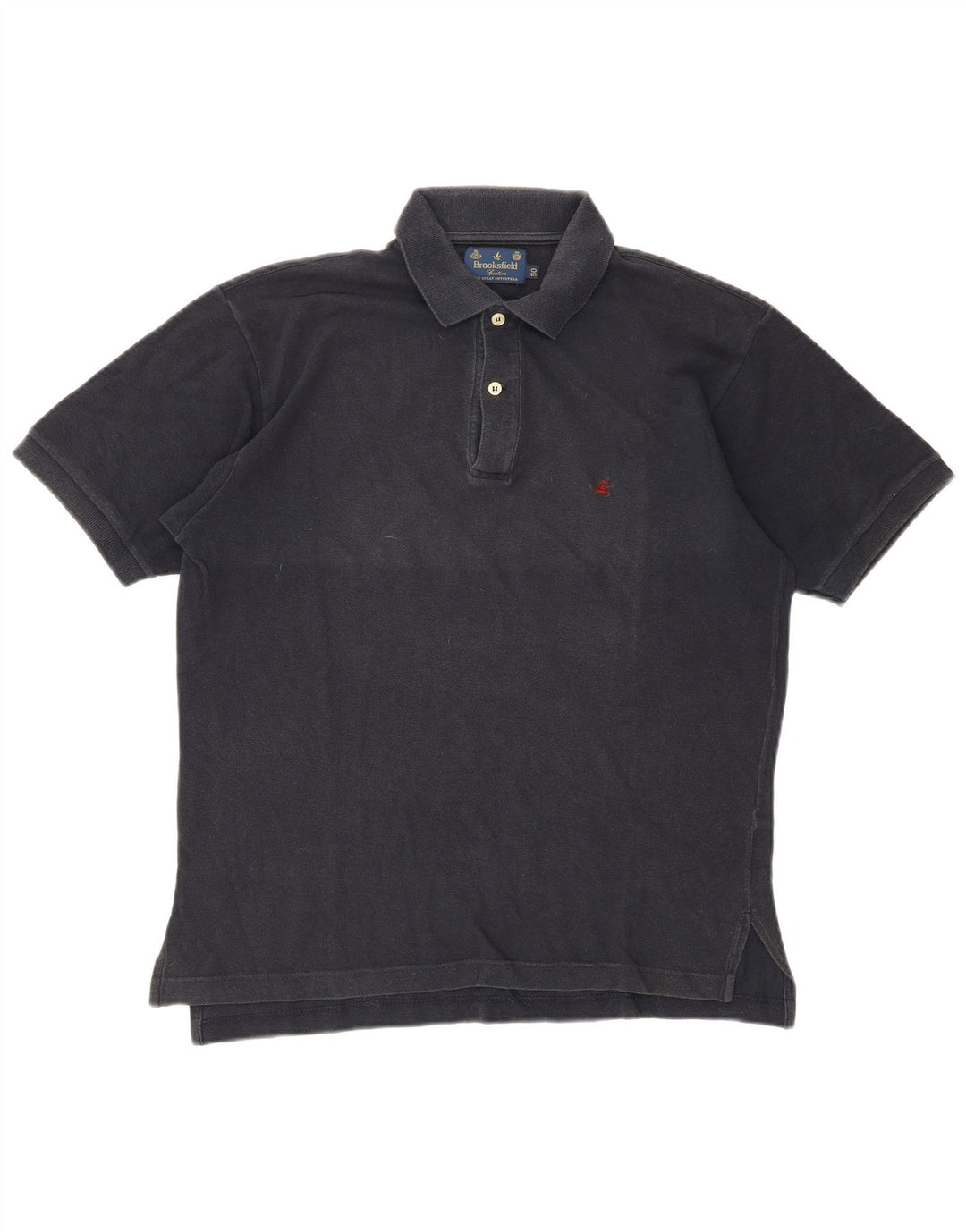 Brooksfield Herren-Poloshirt IT 50, mittelmarineblaue Baumwolle