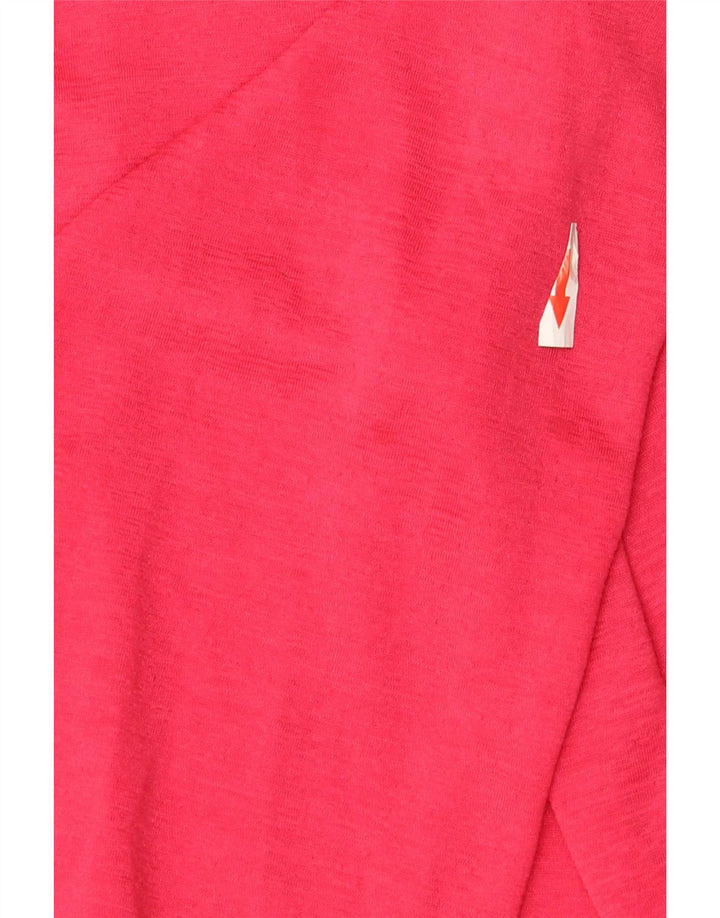 Vintage Damen Loose Fit Hemdbluse IT 44 Mittelrosa