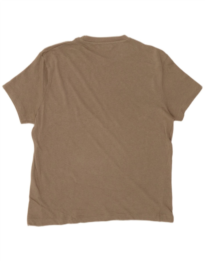 Zara Herren T-Shirt Top Mittelgrau