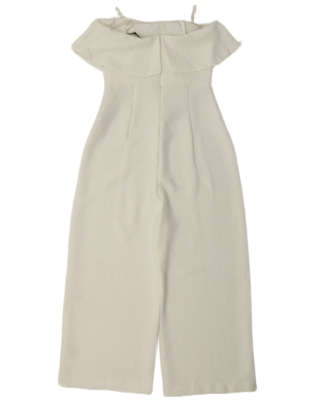 Trägerloser Damen-Jumpsuit von Zara, Größe S, Größe S, Weiß, Polyester